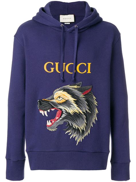 gucci wolf crewneck|gucci sweatshirts for men.